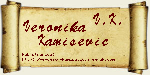 Veronika Kamišević vizit kartica
